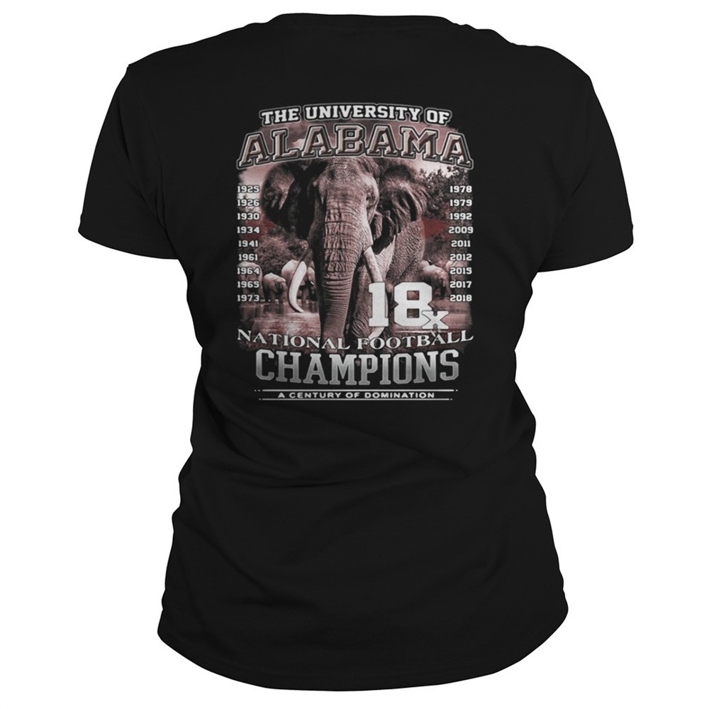 The University of Alabama National Football Champions a Century shirt