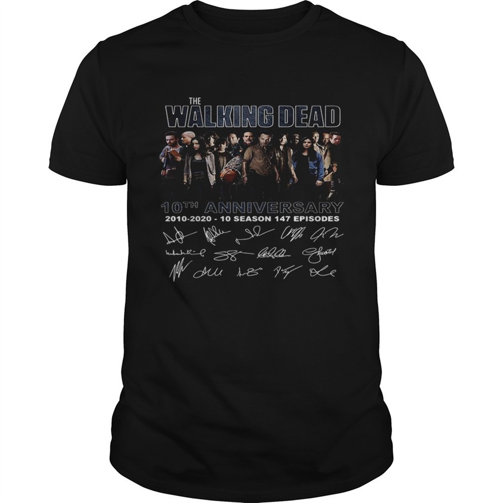 the-walking-dead-10th-anniversary-2010-2020-10-season-147-episodes-signature-shi-v1q78bm3 The Walking Dead 10th anniversary 2010 2020 10 season 147 episodes signature shirt
