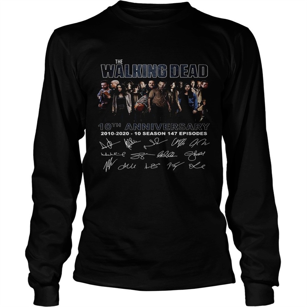 the-walking-dead-10th-anniversary-2010-2020-10-season-147-episodes-signature-shi-v1q78bm3 The Walking Dead 10th anniversary 2010 2020 10 season 147 episodes signature shirt