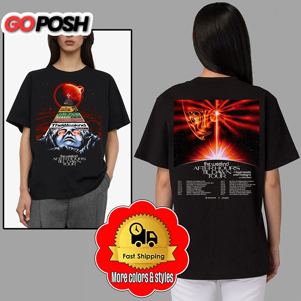 The Weeknd 2022 Concert Tee After Hours Tour Dates T-Shirt