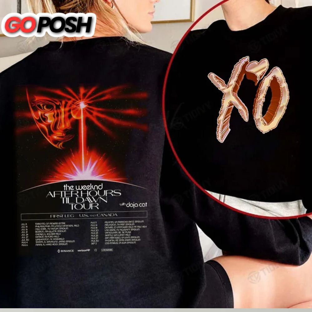 The Weeknd After Hours Til Dawn Tour 2022 Two Sided Graphic Unisex T-shirt