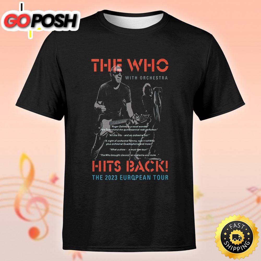 The Who European Summer Tour And A New Live Album 2025 Unisex Tshirt
