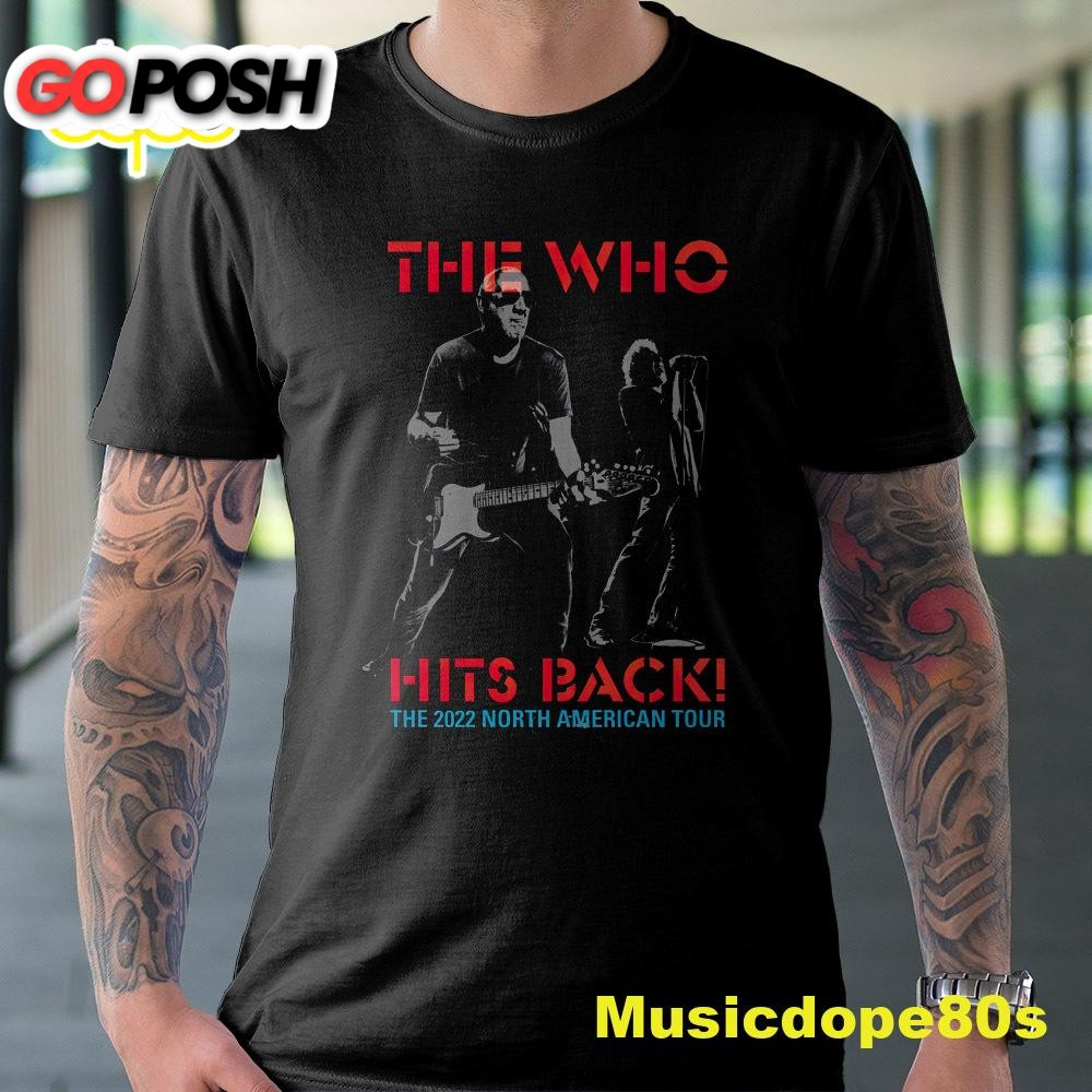 The Who Hits Back North American Tour 2025 Black Unisex T-Shirt