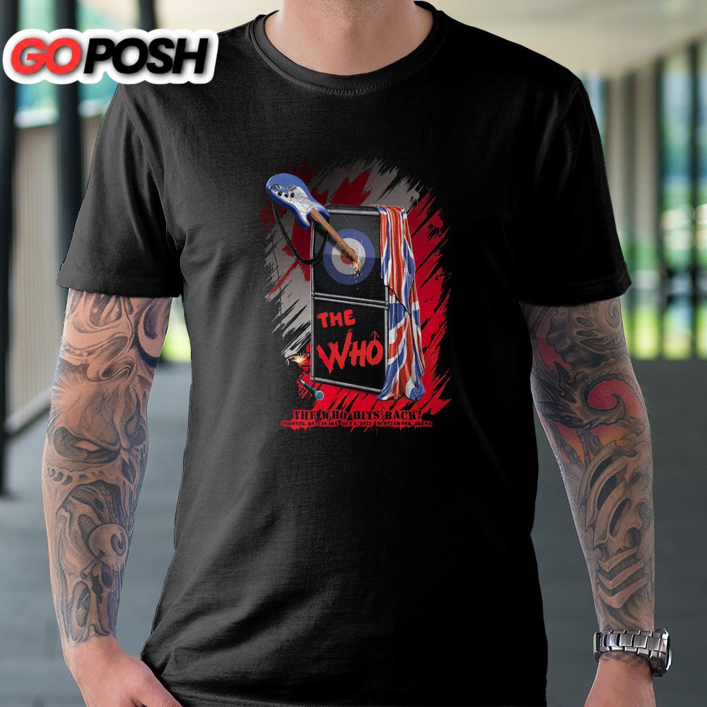 The Who Hits Back North American Tour 2025 Toronto Black Unisex T-Shirt