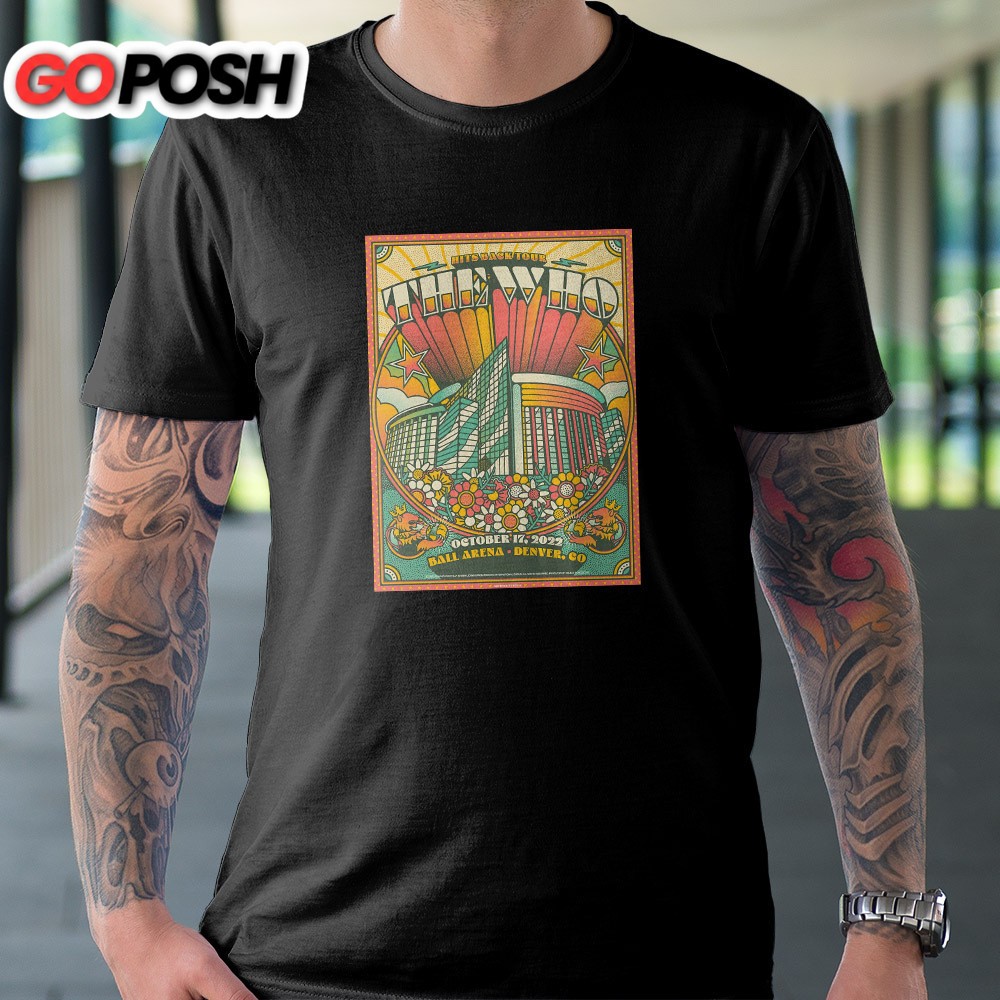The Who Hits Back Tour North America Dates 2025 Ball Arena Unisex T-Shirt