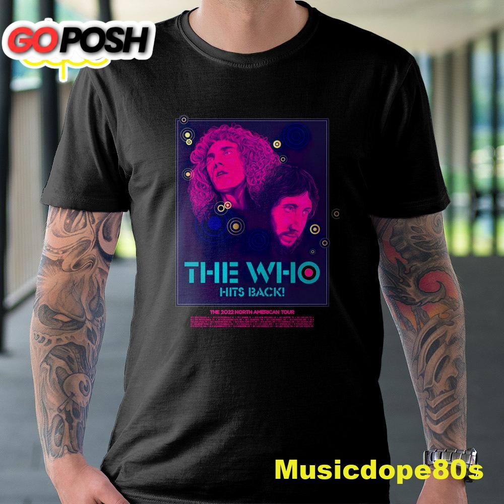 The Who Tour 2025 Hits Back North American Unisex T-Shirt