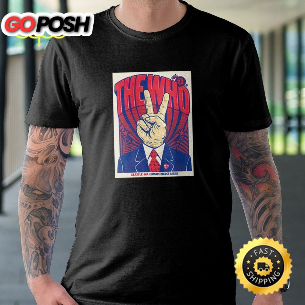 The Who Tour 2025, October 22nd Climate Pledge Arena T-shirt