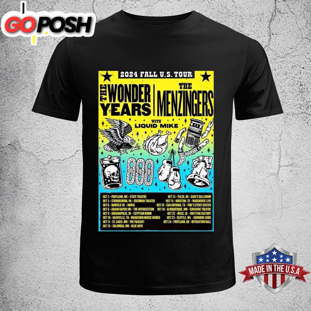 The Wonder Years Fall US Tour 2025 Unisex T-Shirt