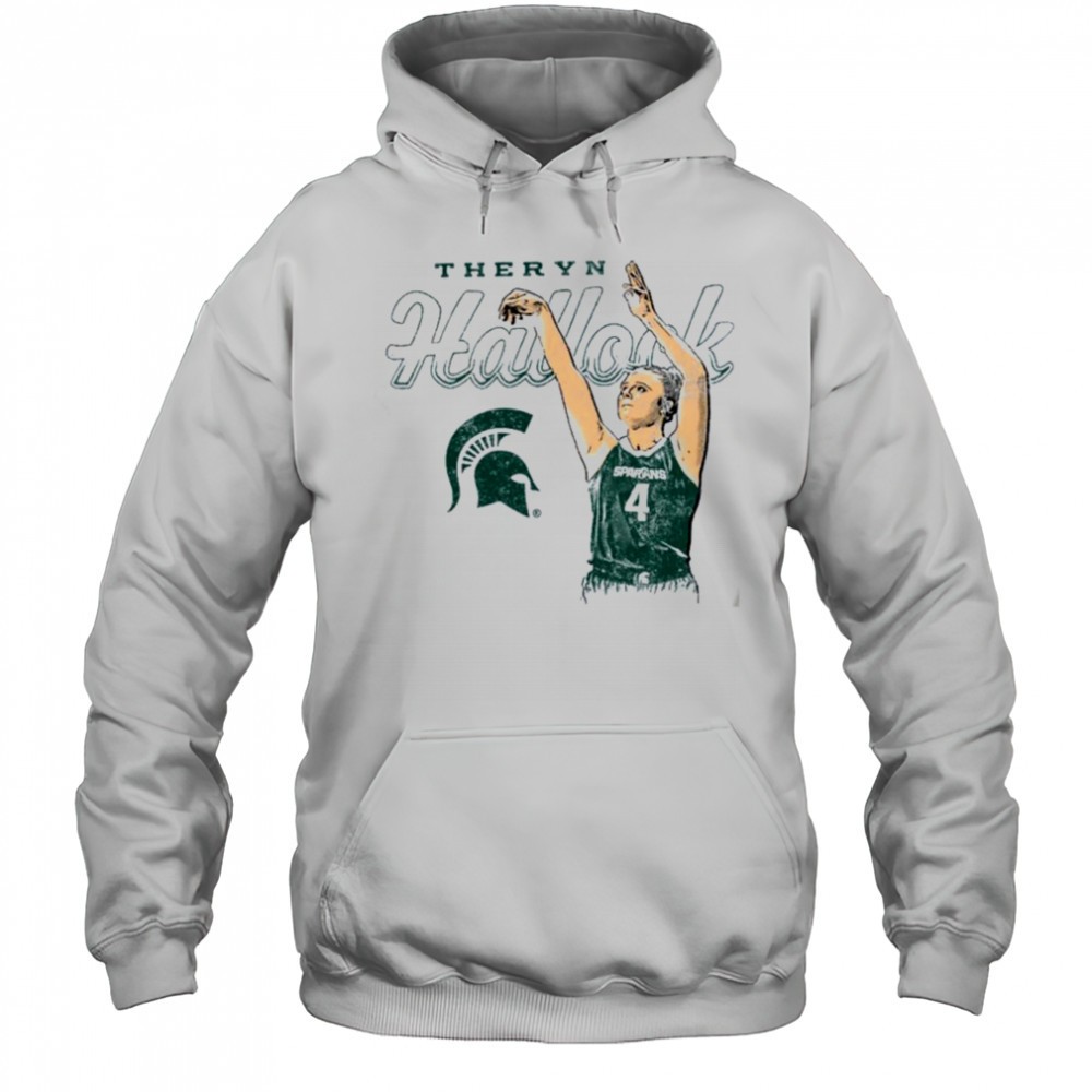 Theryn Hallock Michigan State Spartans Basketball T Shirt