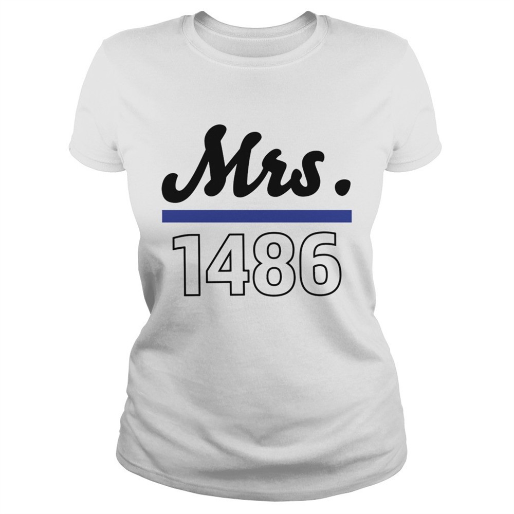 Thin blue line police Mrs 1486 shirt