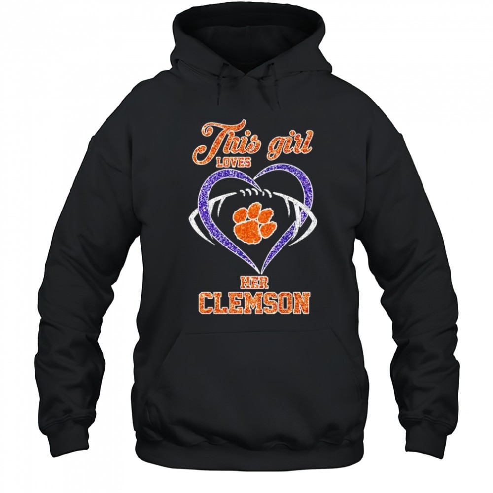 This girl loves her Clemson Tigers diamond shirt