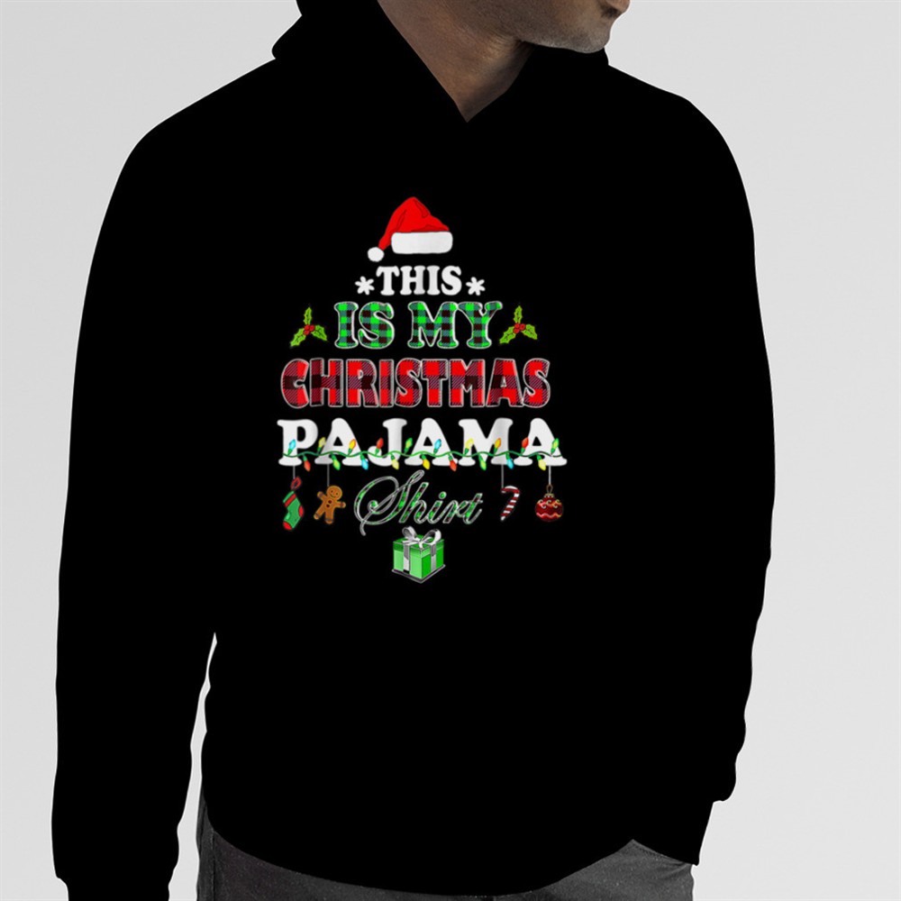 This Is My Christmas Pajama Christmas Lights And Tree T-Shirt B0BM7Y4234