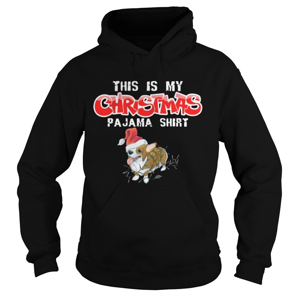 This is My Christmas Pajama Corgi Dogs Santa Shirt