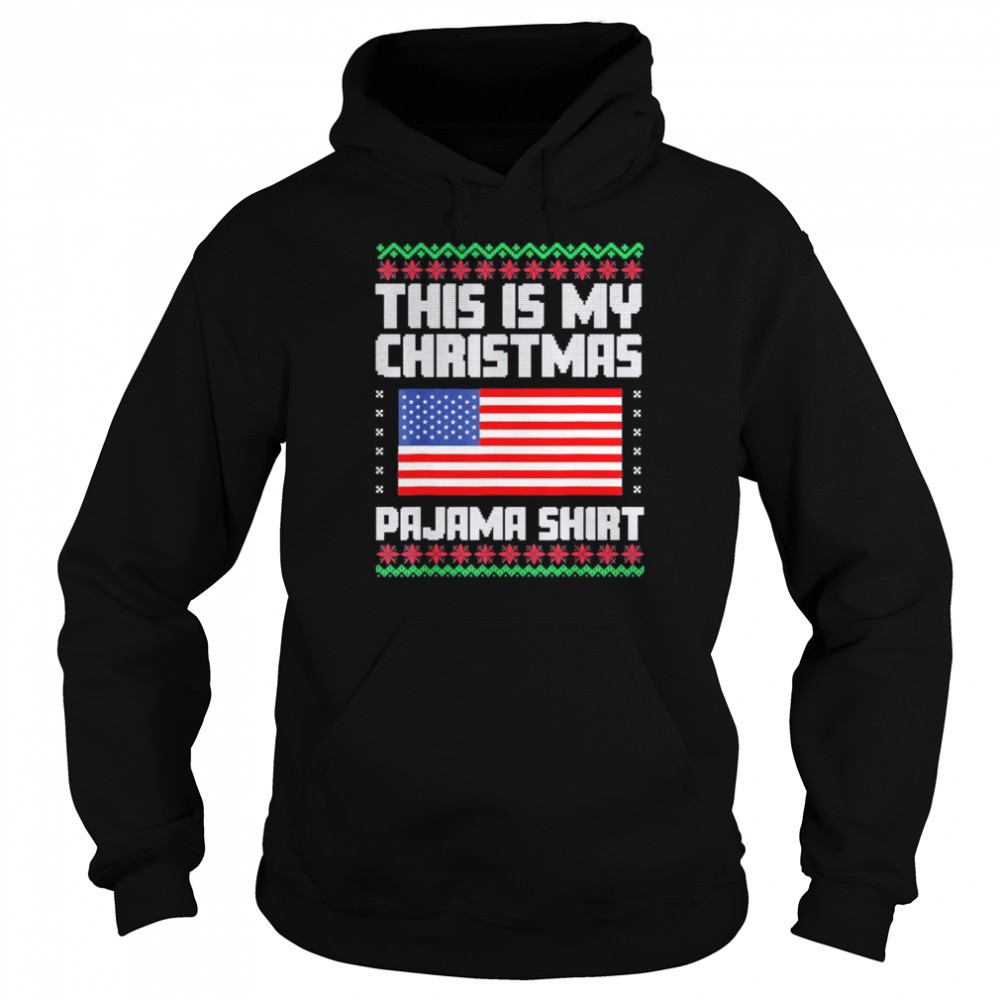 This Is My Christmas Pajama Political Ugly Xmas american flag merry christmas shirt