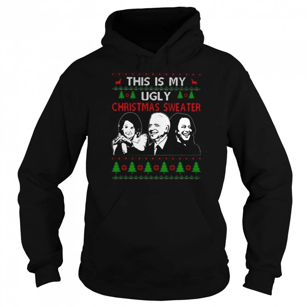 This is my Ugly Christmas sweater Nancy Pelosi Joe Biden Kamala Harris shirt