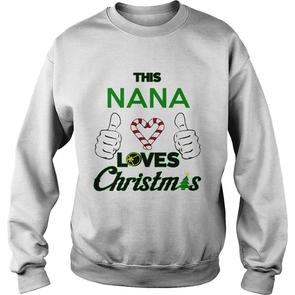 This Nana Loves Christmas Cool Nana Holiday Fun shirt