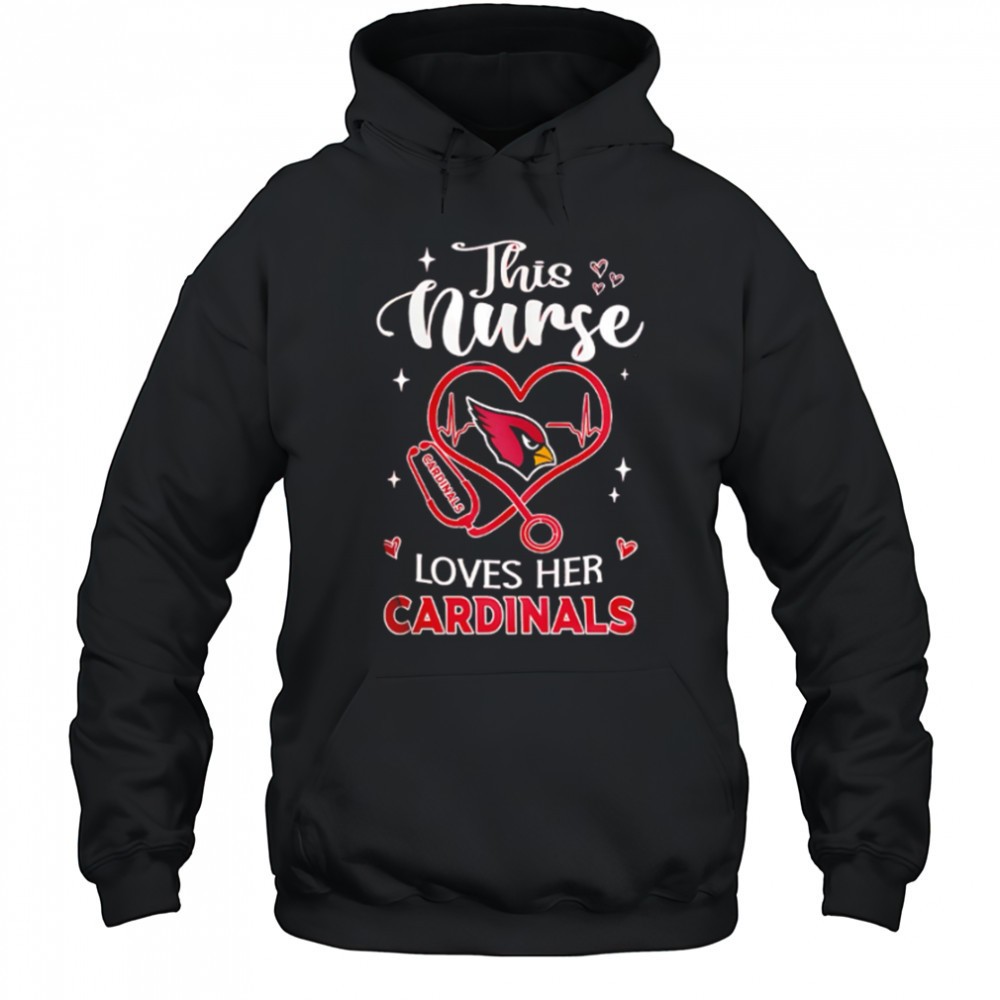 This nurse love her Arizona Cardinals shirt