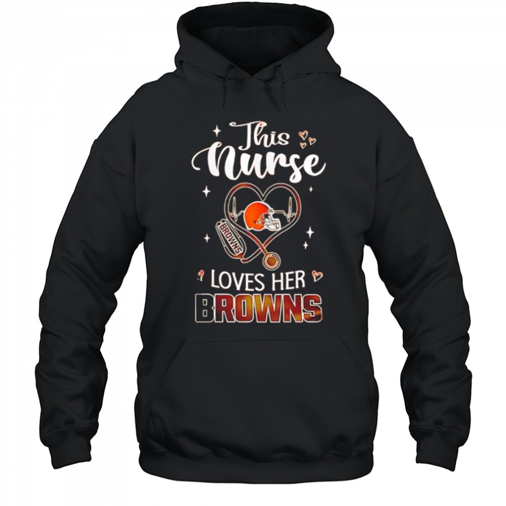 This nurse love her Cleveland Browns shirt