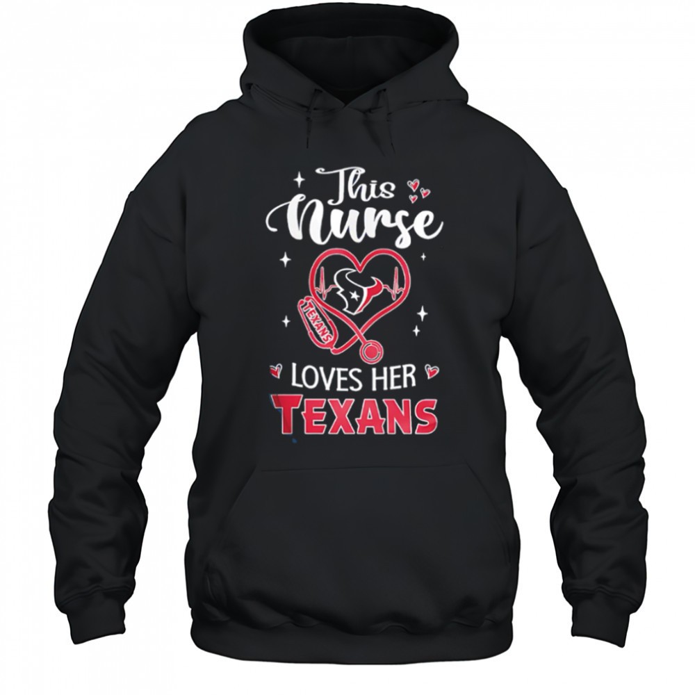 This nurse love her Houston Texans shirt