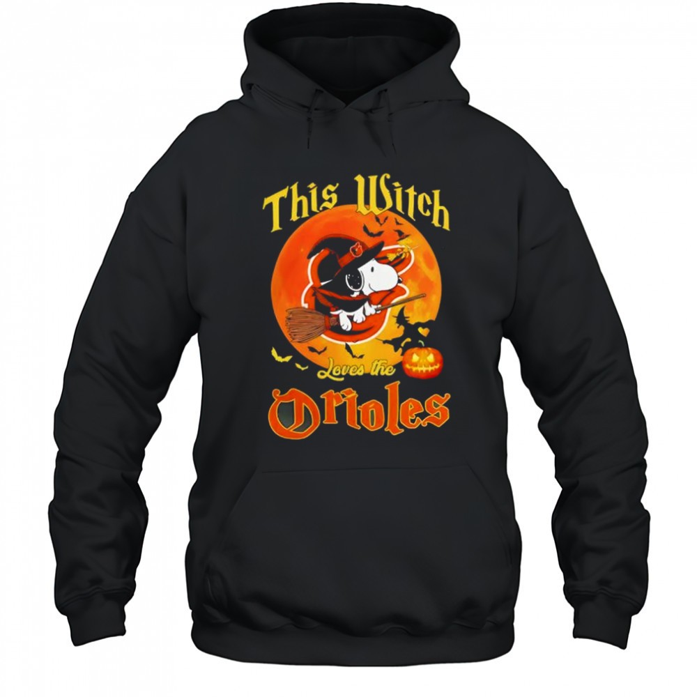 This Witch Loves The Baltimore Orioles Snoopy Halloween shirt
