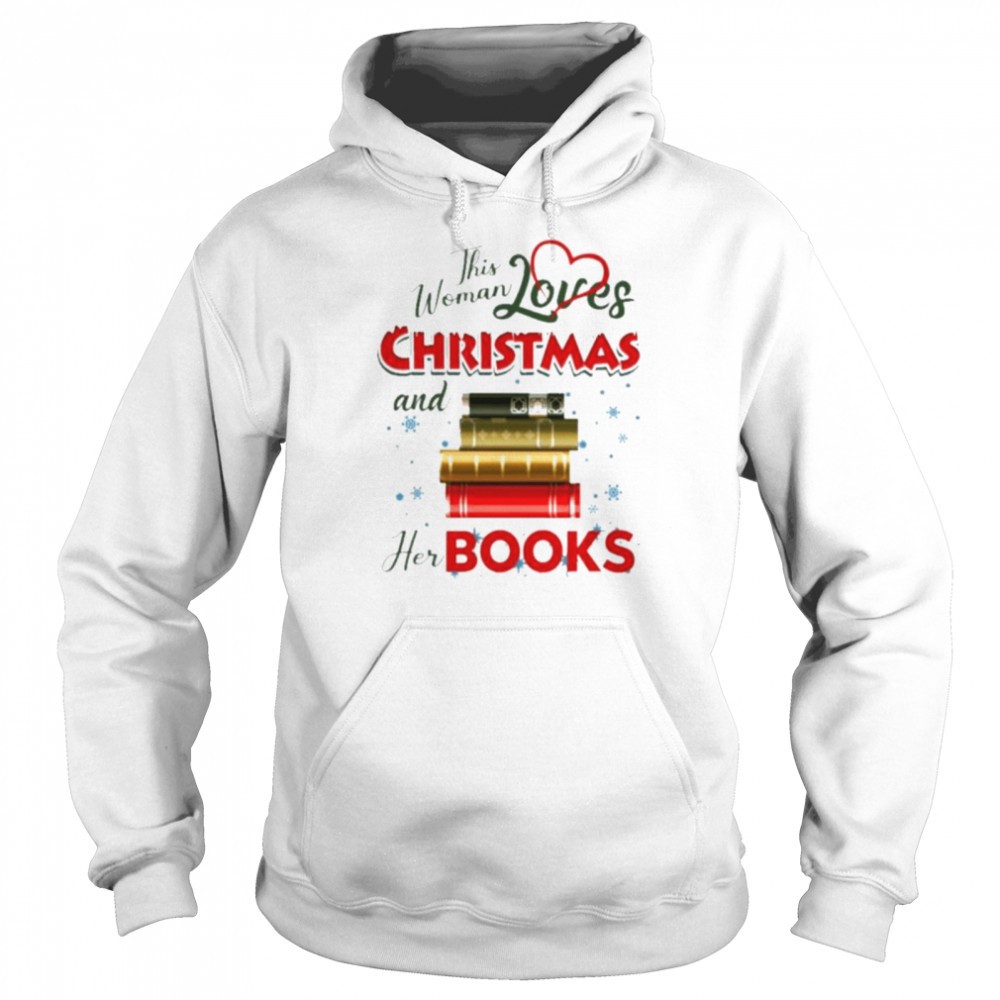 This woman loves Christmas and her Books shirt