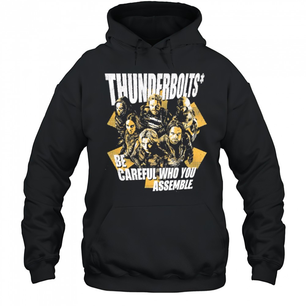 Thunderbolts be careful who you assemble retro shirt
