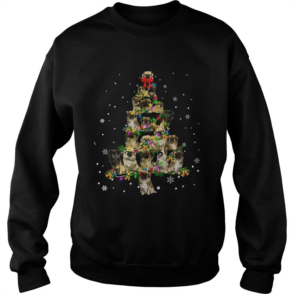 Tibetan Spaniel Christmas Tree TShirt