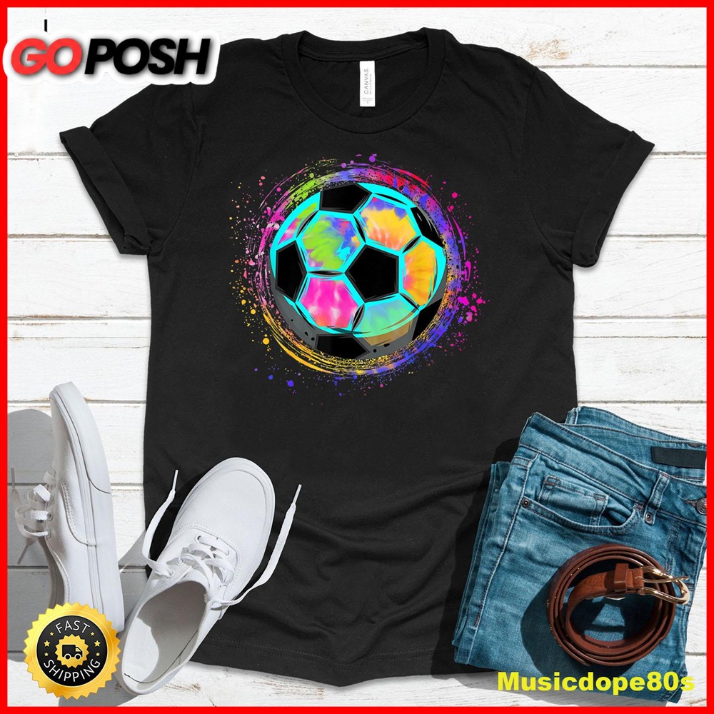 Tie Dye Soccer Ball for All Soccer Lovers Men Women and Kids T-Shirt