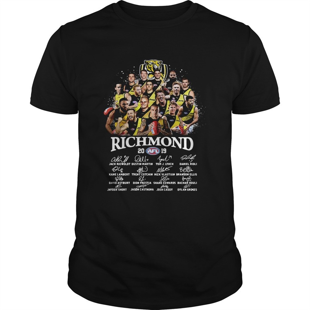 tiger-richmond-2019-afl-team-player-signatures-shirt-u9aa575u Tiger Richmond 2019 AFL Team Player Signatures shirt