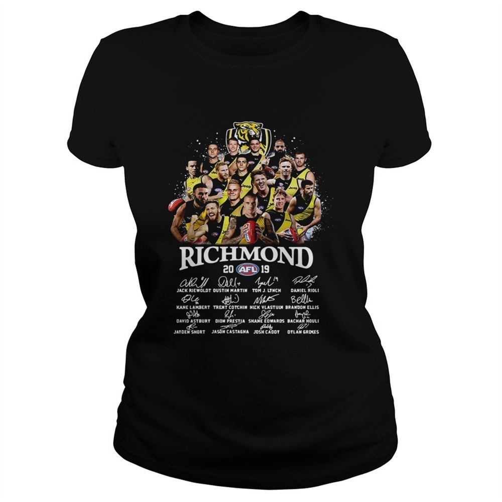 tiger-richmond-2019-afl-team-player-signatures-shirt-u9aa575u Tiger Richmond 2019 AFL Team Player Signatures shirt
