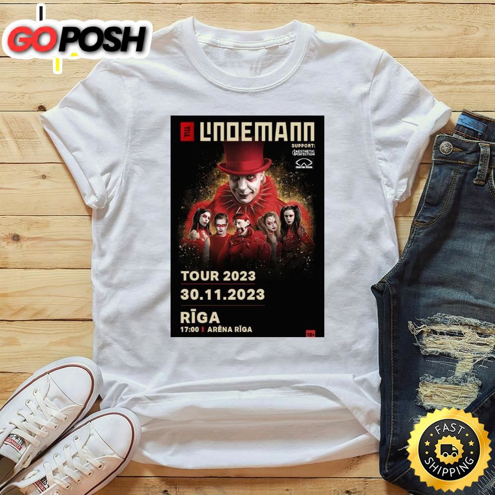 Till Lindemann World Tour 2025 Latvia shirt