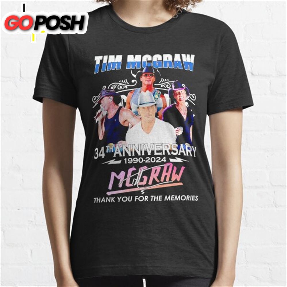 Tim Mcgraw Concert 34th Anniversary 1990 – 2025 T-Shirts