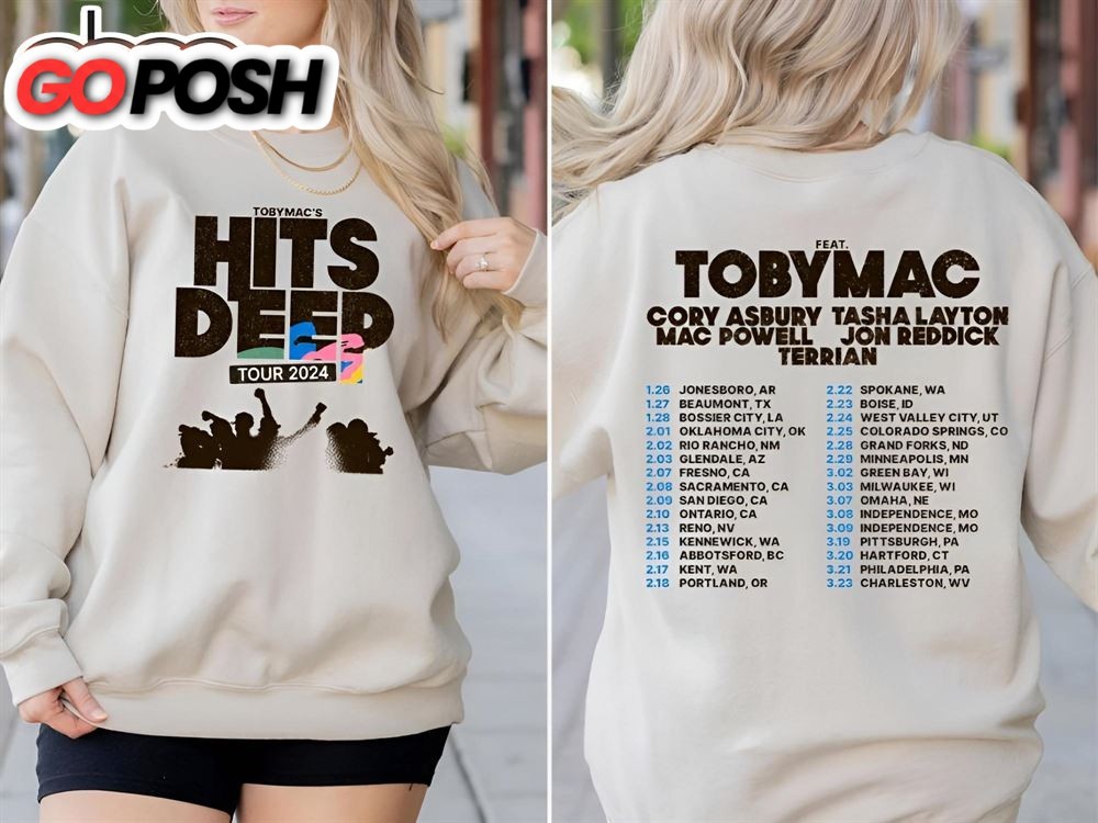 Tobymac Shirt, Hits Deep Tour 2024 Tshirt
