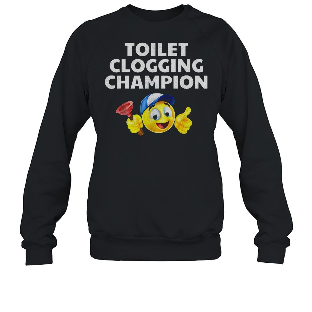 Toilet Clogging Champion Emoji Shirt