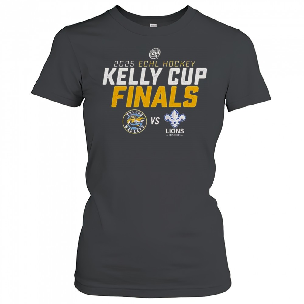 toledo-walleye-vs-trois-rivieres-lions-2025-kelly-cup-finals-boost-matchup-t-shi-muqqpt6w Toledo Walleye Vs Trois-Rivieres Lions 2025 Kelly Cup Finals Boost Matchup T-Shirt
