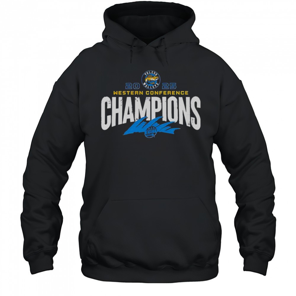 Toledo Walleye X 2025 ECHL Western Conference Champions Special T-Shirt