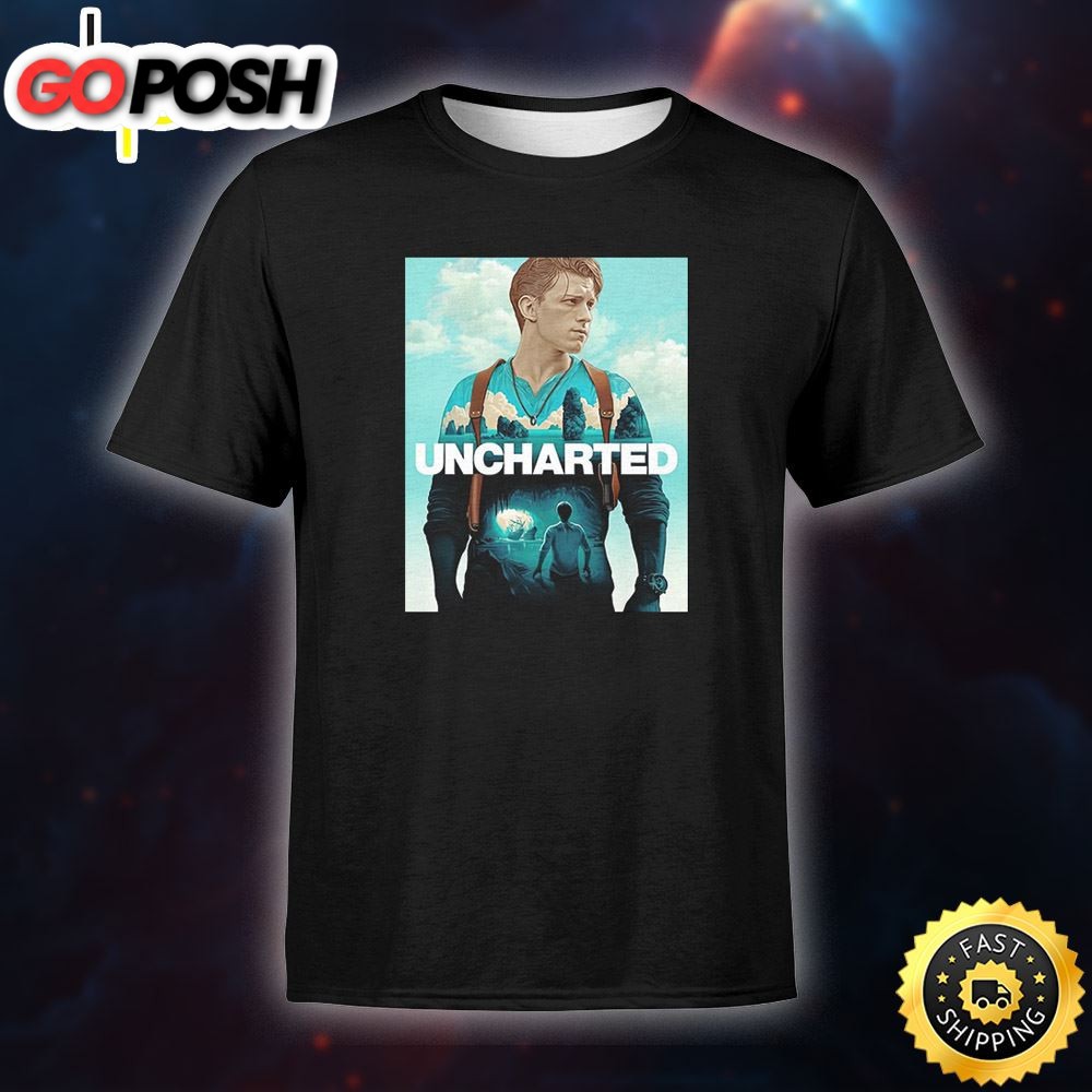 Tom Holland Uncharted Poster T-Shirt