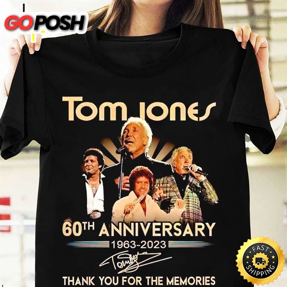 Tom Jones tour 2025 thank you for the memories shirt