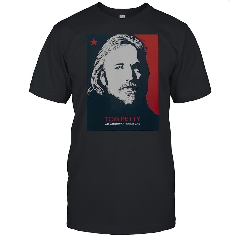 tom-petty-an-american-treasure-lost-found-blue-and-red-version-t-shirt-qfd6povy Tom Petty An American Treasure Lost Found Blue And Red Version T-Shirt