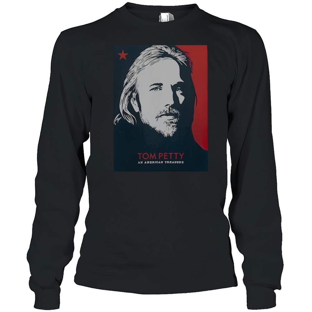 tom-petty-an-american-treasure-lost-found-blue-and-red-version-t-shirt-qfd6povy Tom Petty An American Treasure Lost Found Blue And Red Version T-Shirt
