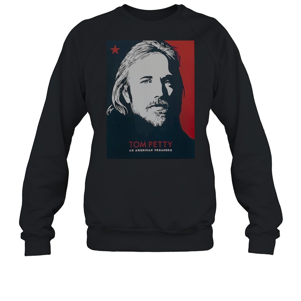 Tom Petty An American Treasure Lost Found Blue And Red Version T-Shirt