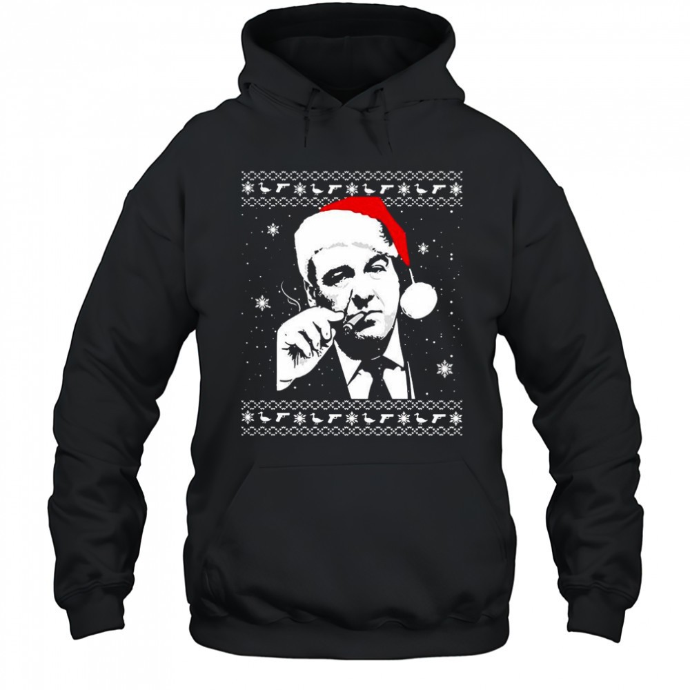 Tony Soprano Mob Boss and Cigars Ugly Christmas shirt