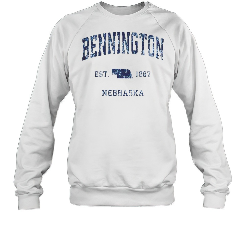 Top Bennington Nebraska Est 1887 NE Vintage Athletic Sports T-Shirt