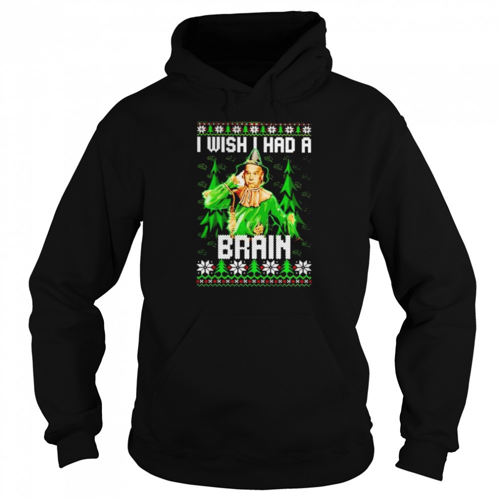 Top biden I wish I had a brain Christmas sweater
