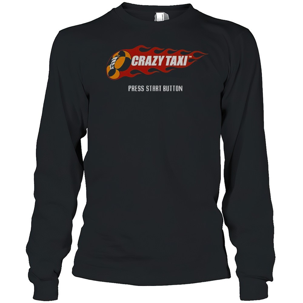 top-crazy-taxi-press-start-button-t-shirt-mt4437qt Top Crazy Taxi Press Start Button T-Shirt