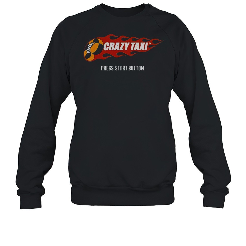 Top Crazy Taxi Press Start Button T-Shirt