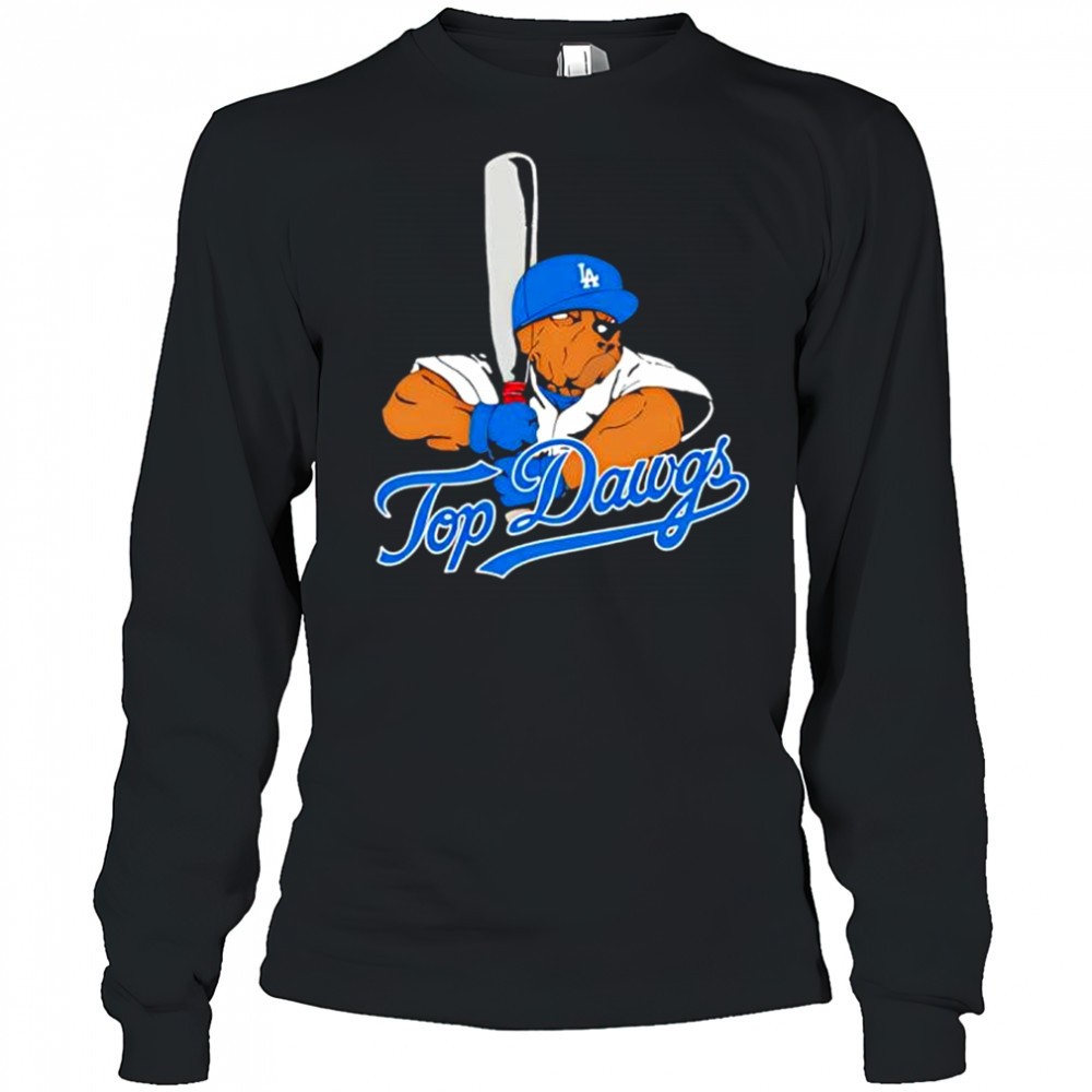 top-dawgs-x-los-angeles-dodgers-bulldog-mascot-shirt-s8cm1okz Top Dawgs x Los Angeles Dodgers bulldog mascot shirt