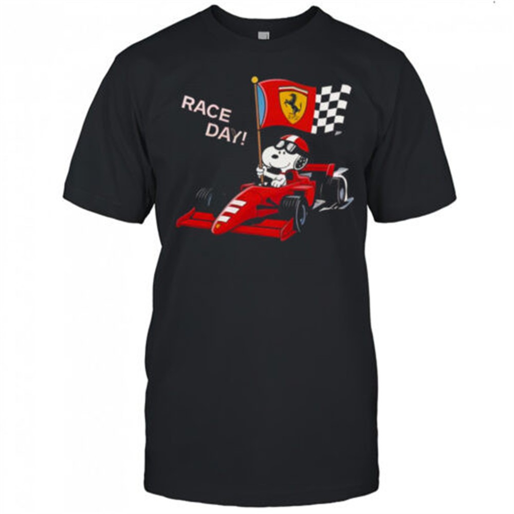 top-ferrari-snoopy-f1-race-day-t-shirt-qjh0fony Top Ferrari Snoopy F1 Race Day T-Shirt