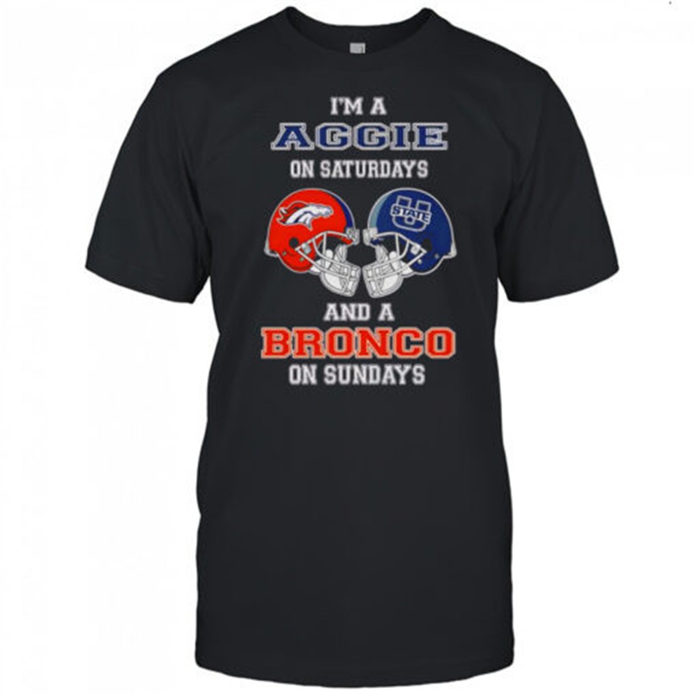 top-im-a-uggie-on-saturdays-and-a-bronco-on-sundays-t-shirt-ut17x4xs Top Im A Uggie On Saturdays And A Bronco On Sundays T-Shirt