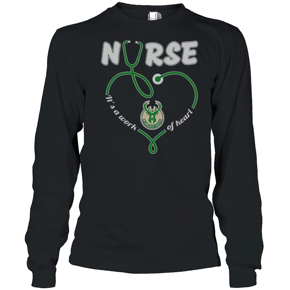 top-nurse-milwaukee-bucks-its-a-work-of-heart-t-shirt-nuyui542 Top Nurse Milwaukee Bucks Its A Work Of Heart T-Shirt